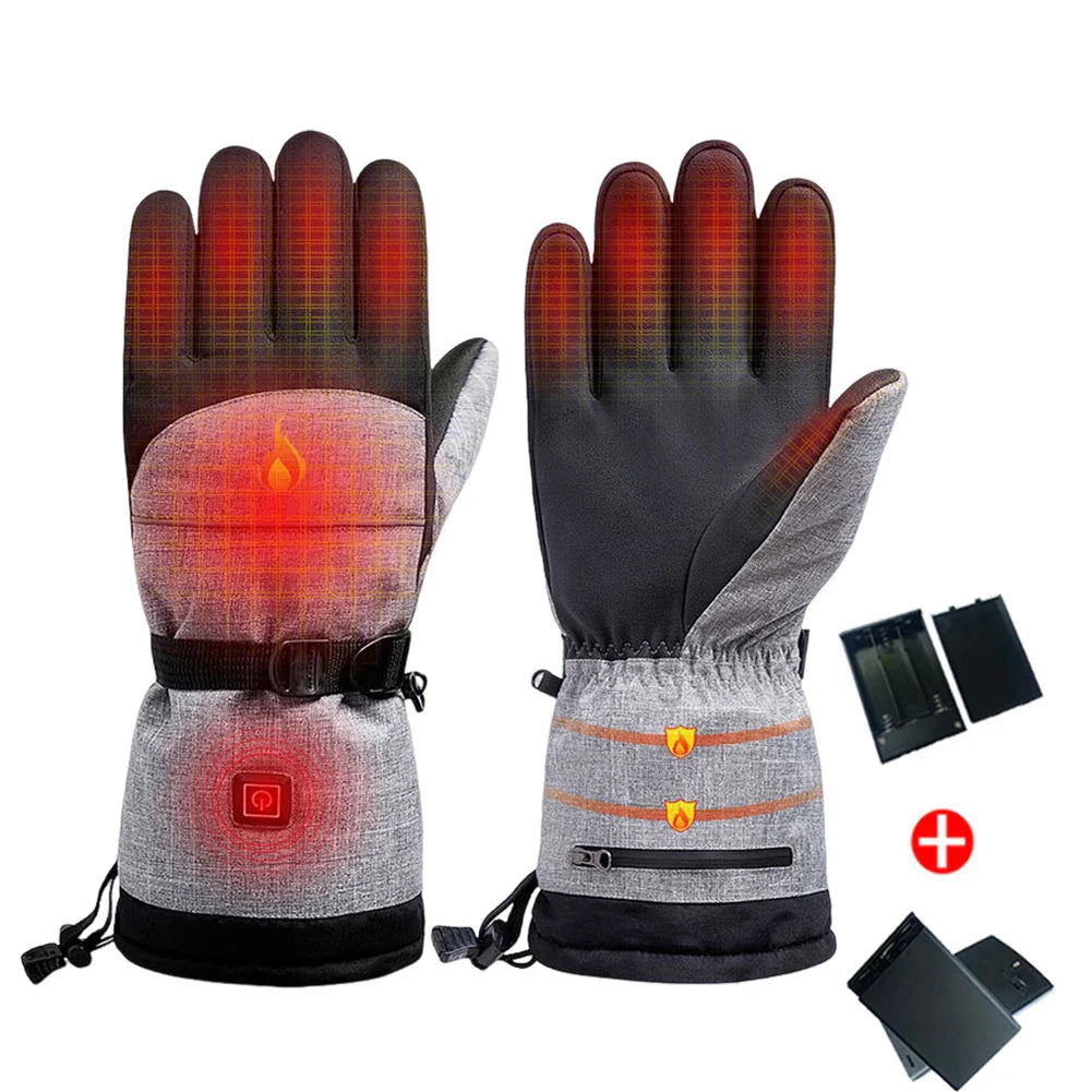 Electric Heated Winter Gloves – Rechargeable, Waterproof & Built for Cold-Weather Action