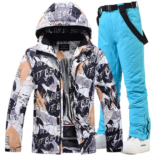 Men & Women’s Snow Wear Snowboarding Suit – Jacket and Pant Set for Winter Sports
