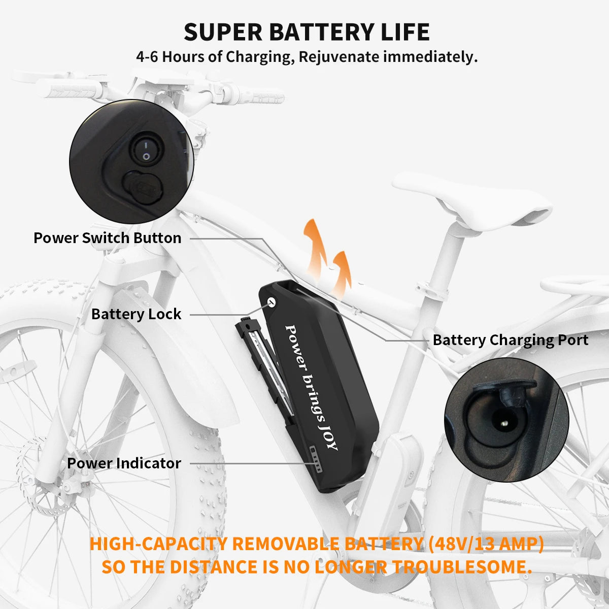 48V 13Ah Electric Mountain Bike
