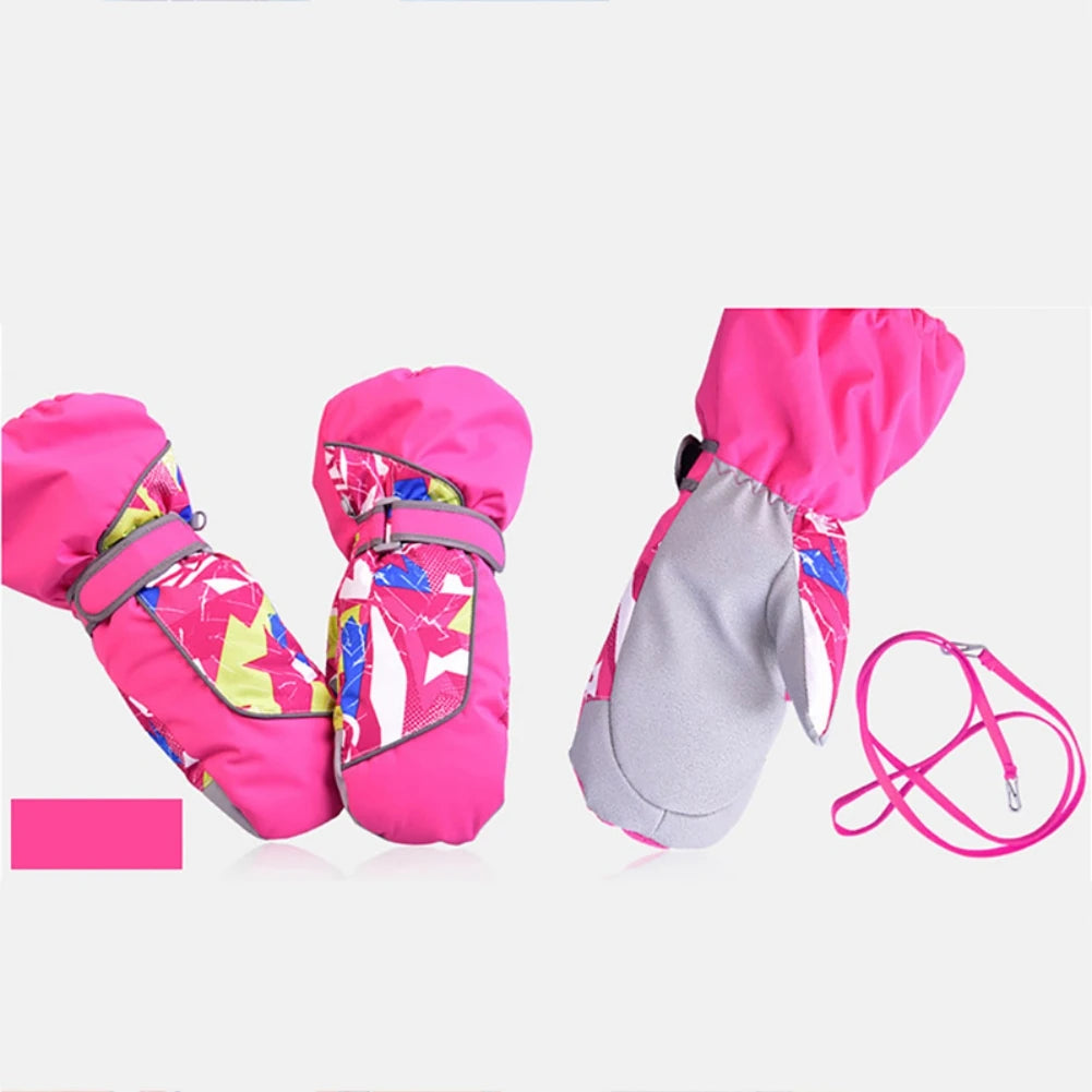 Kids' Winter Ski Gloves – Windproof & Anti-Slip