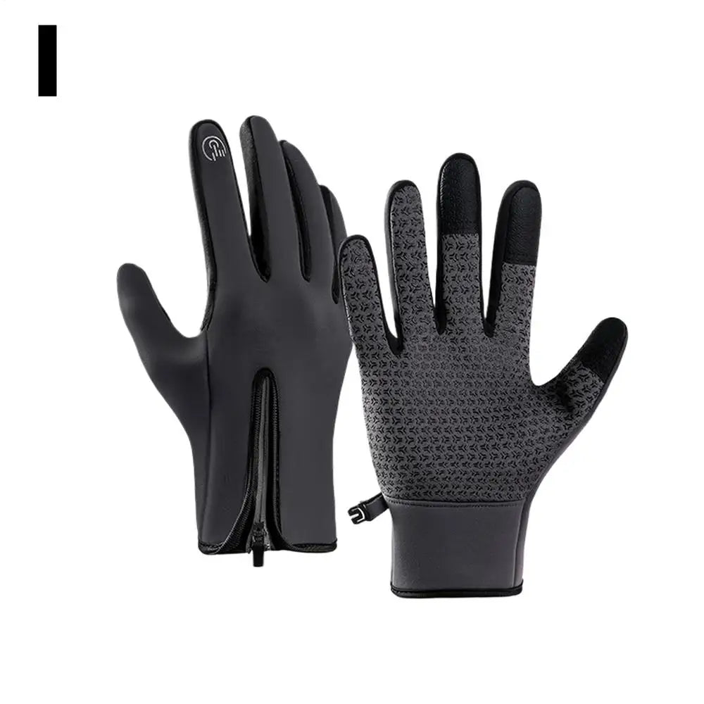 Touchscreen Winter Gloves – Zippered for Men & Women