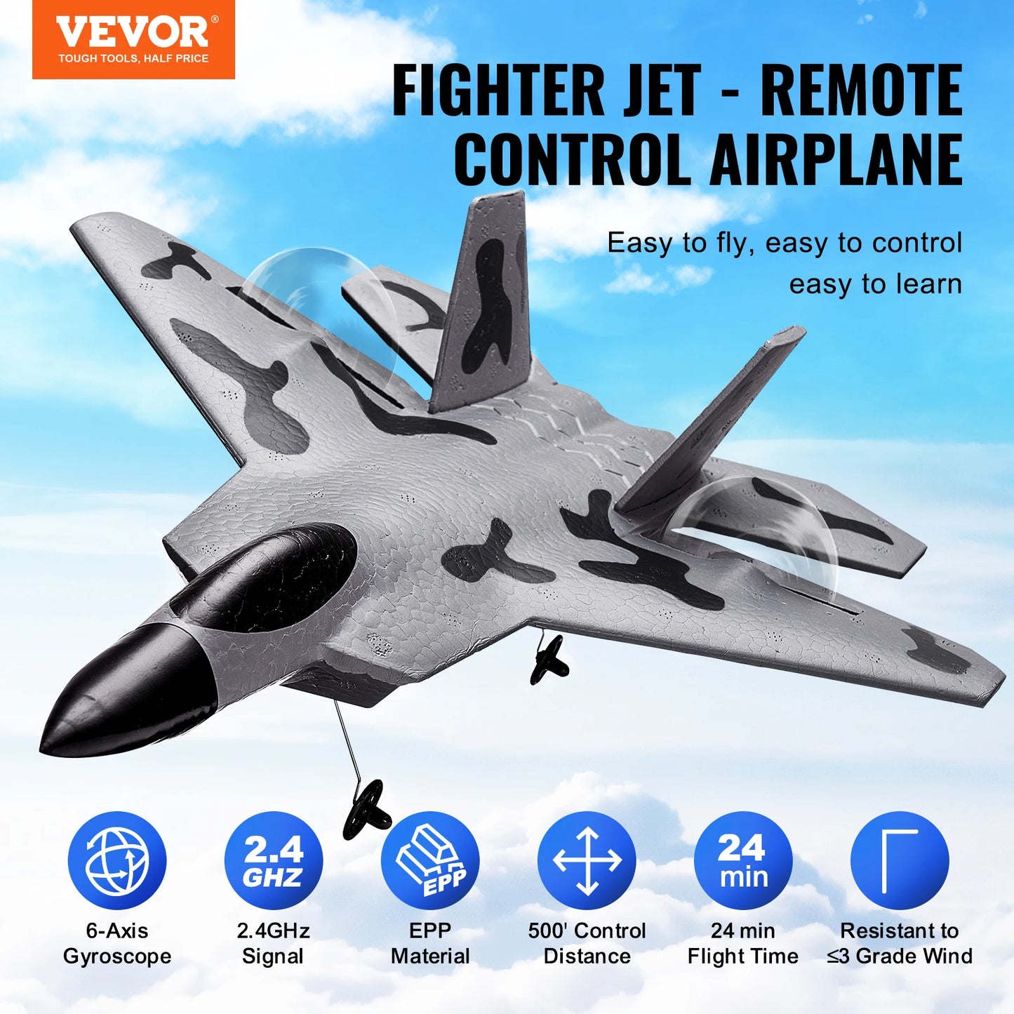 Vevor F-22 RC Plane