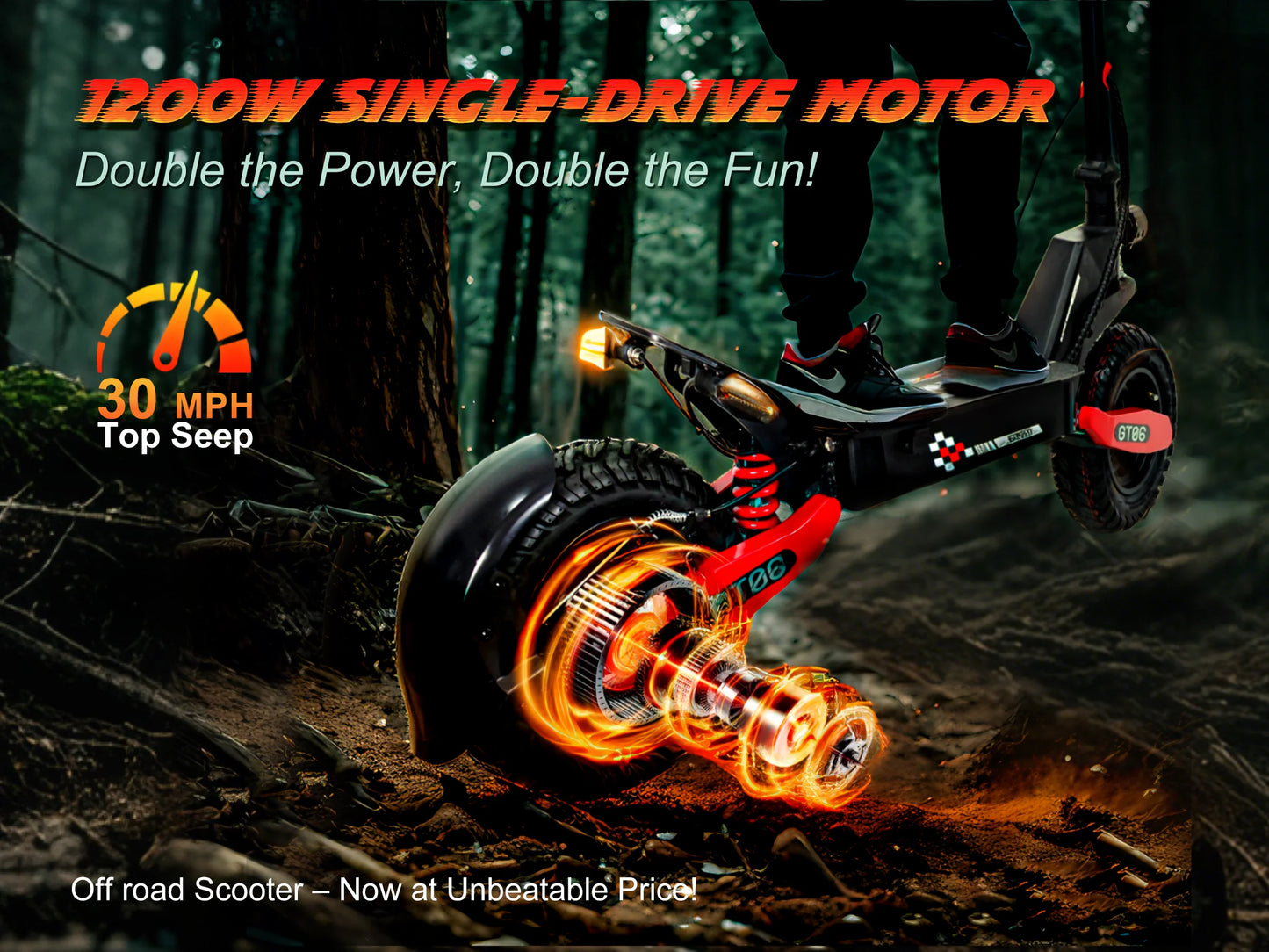 1200W 30MPH Scooter