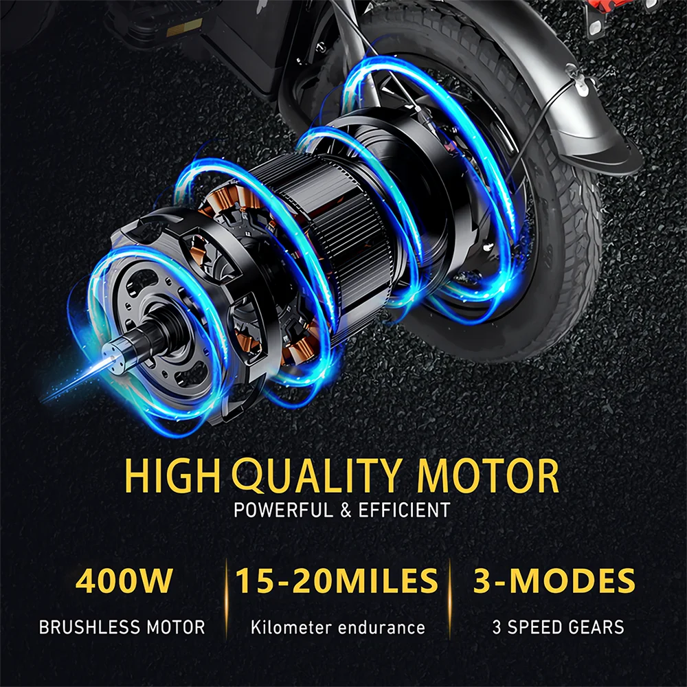 14" Folding Ebike Multi-Shock Suspension