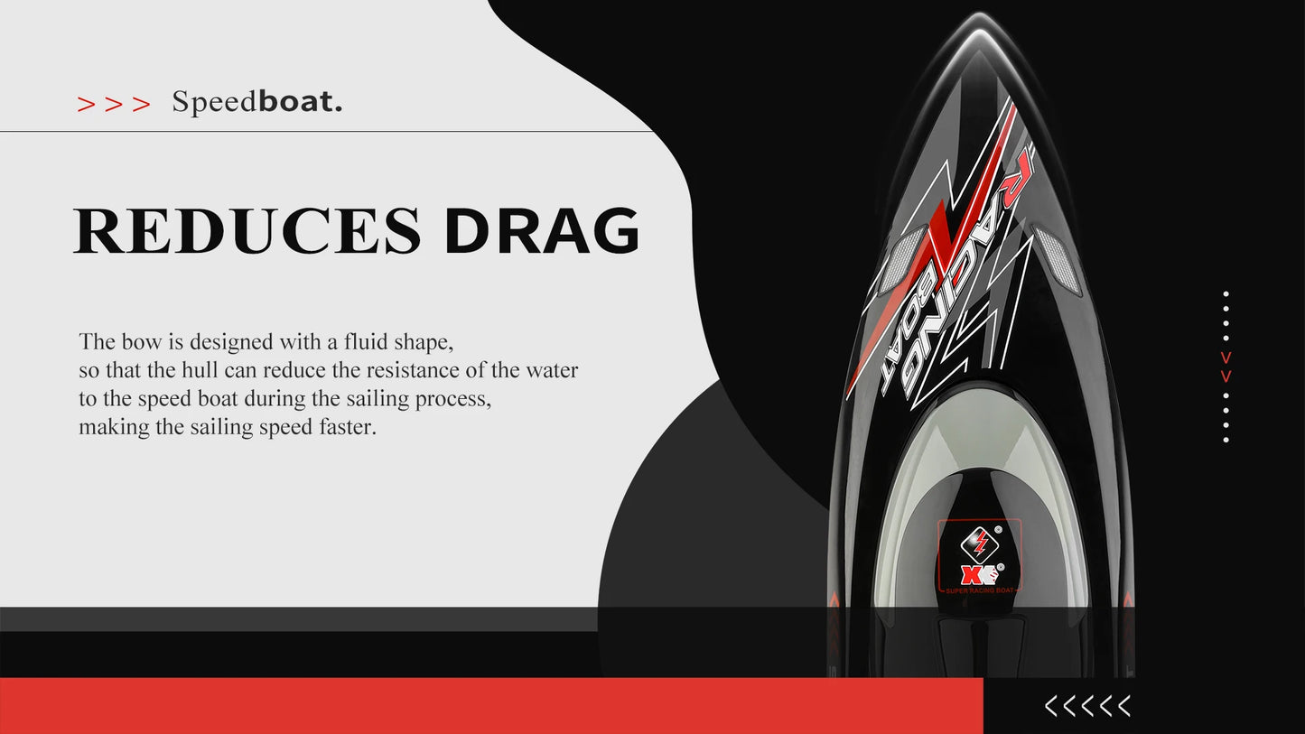 Racing Speedboat with 2 Batteries