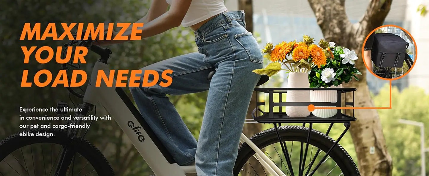 2.1" Tire, 22MPH, 7-Speed Commuter Ebike