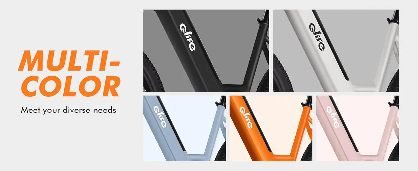2.1" Tire, 22MPH, 7-Speed Commuter Ebike