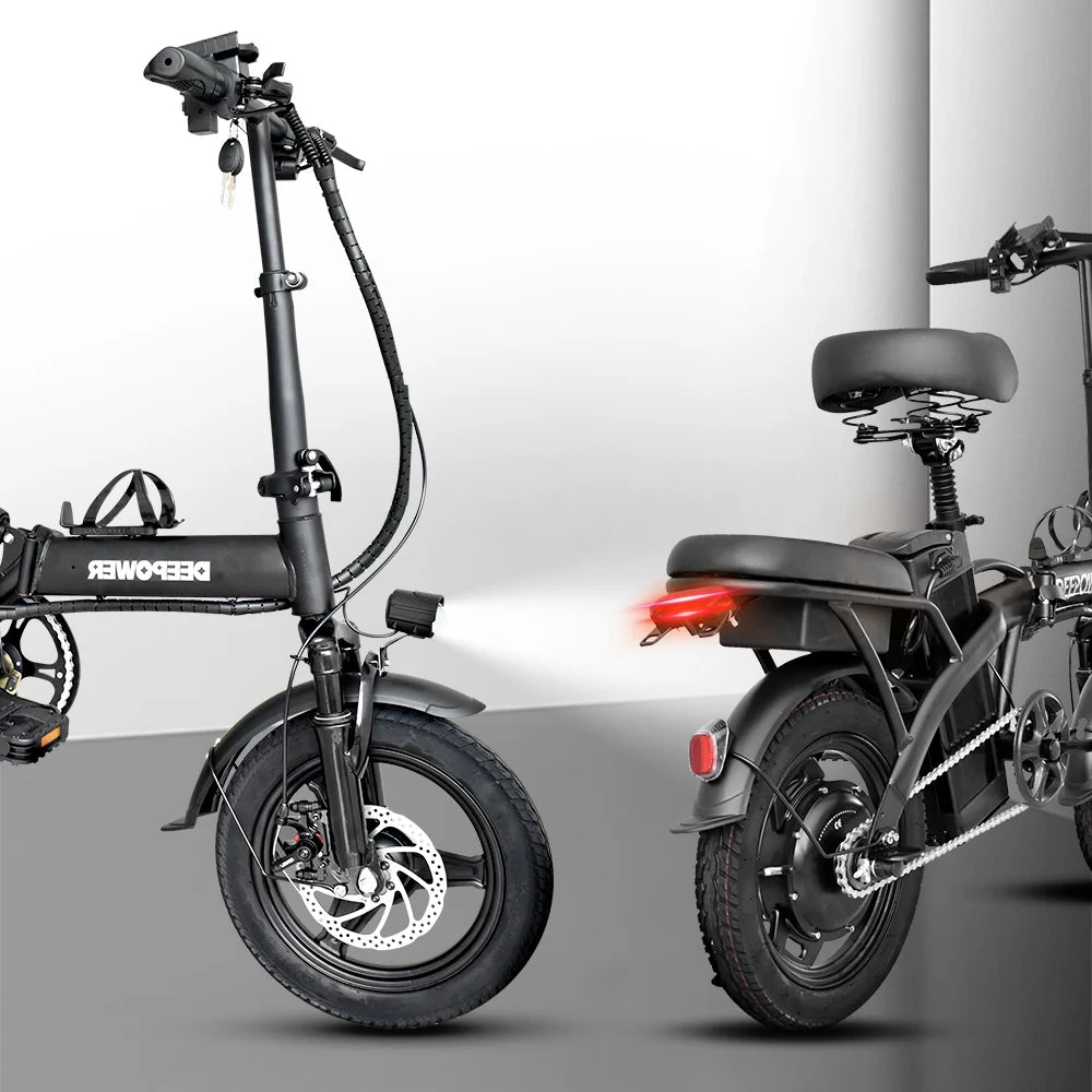 14" Folding Ebike Multi-Shock Suspension