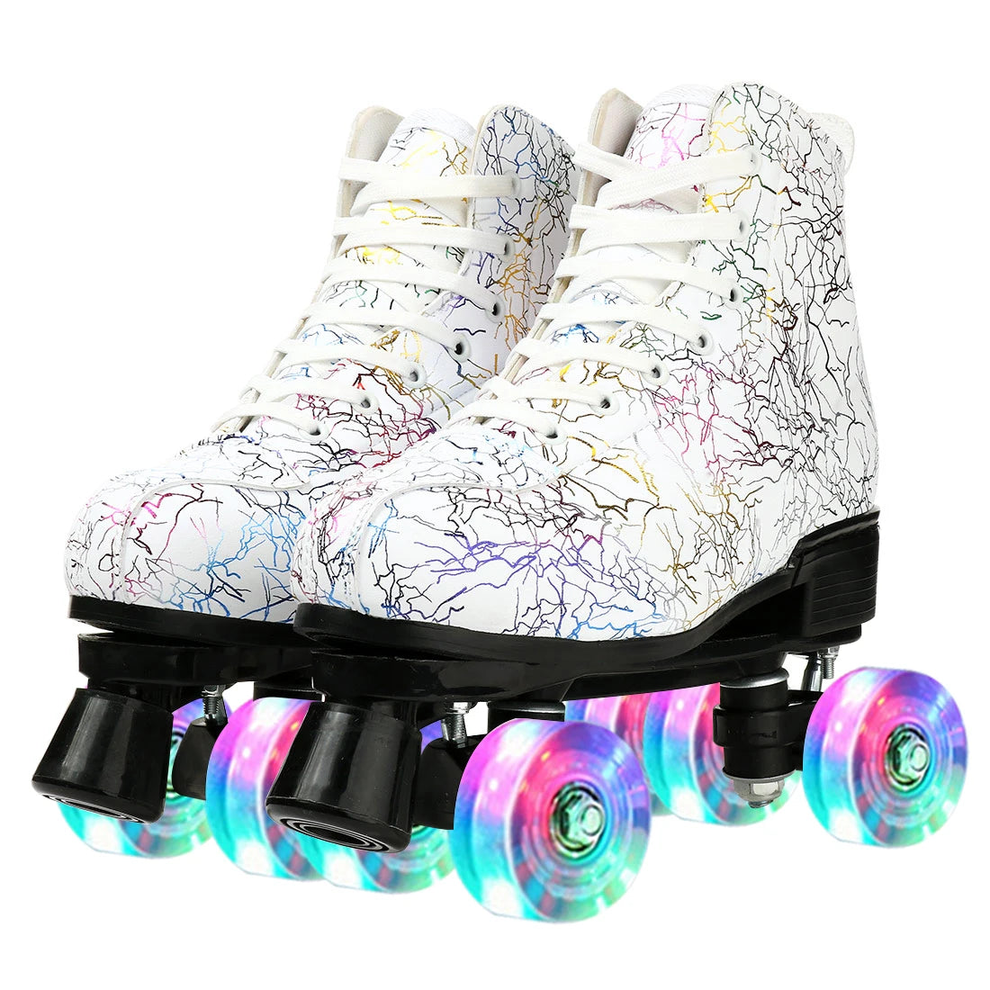 Flashing Quad Roller Skates