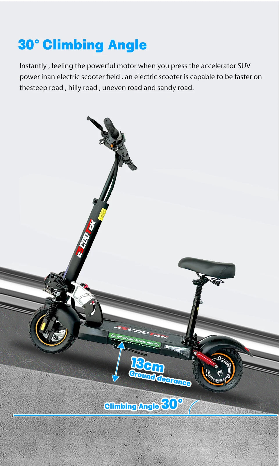 800W 45KM/H Scooter