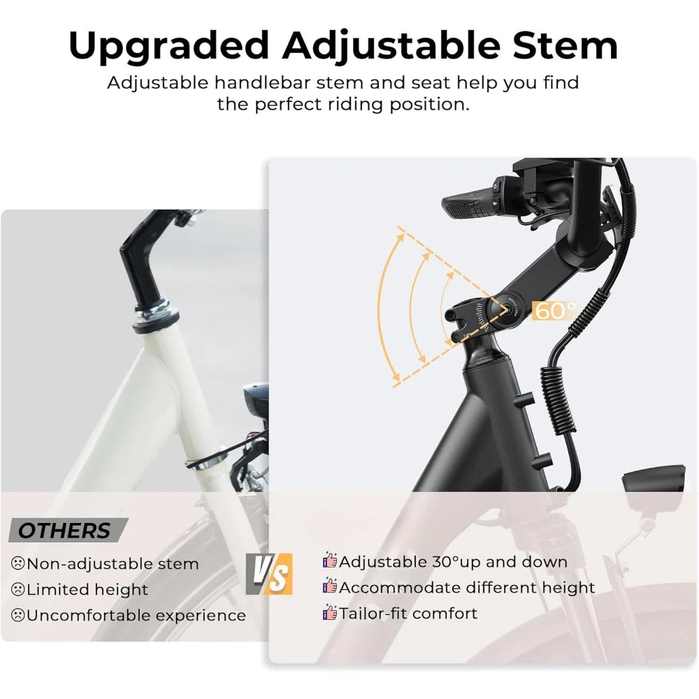 26" Step-Through Electric Bike