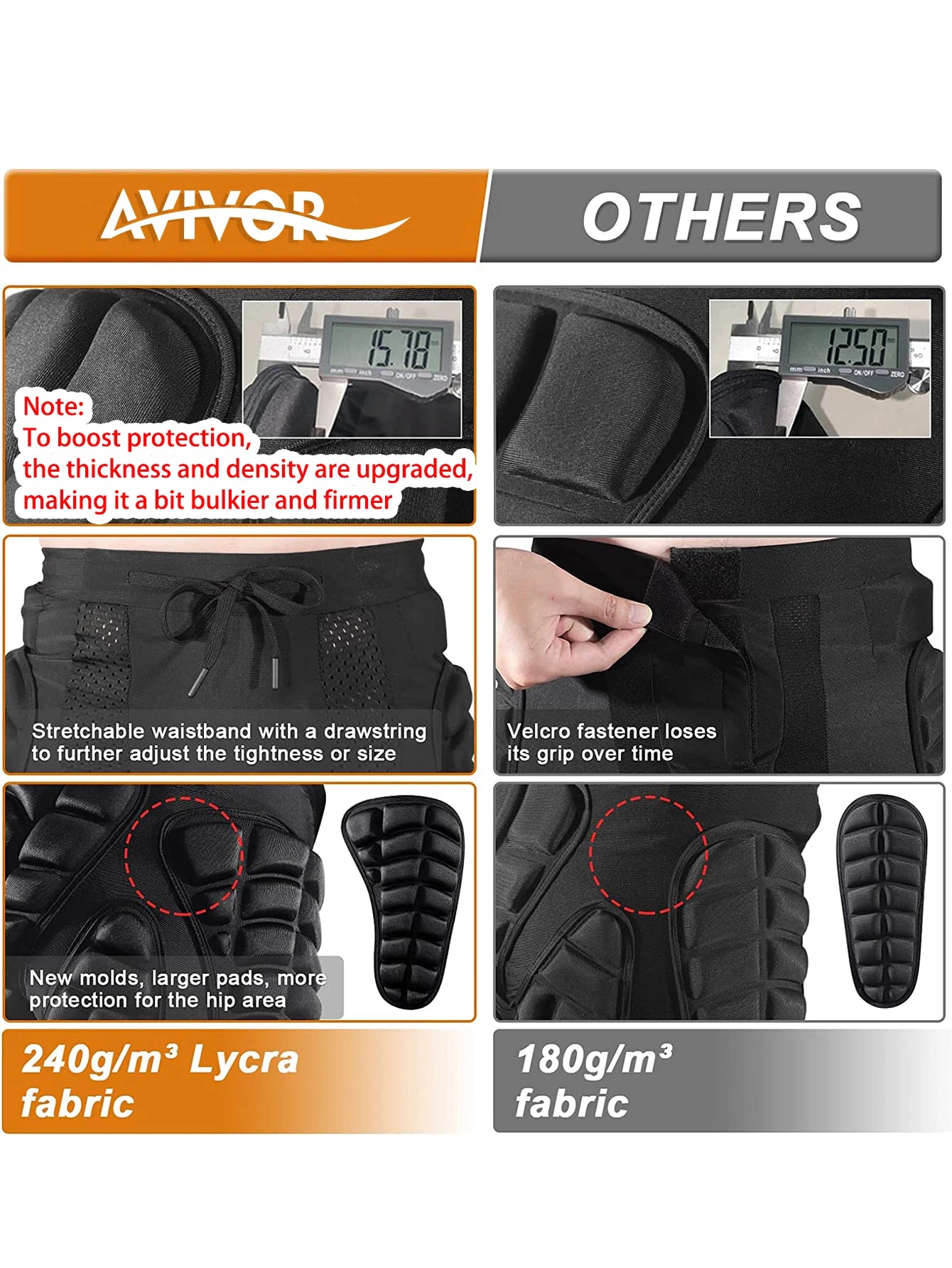 AVIVOR Protective Padded Shorts