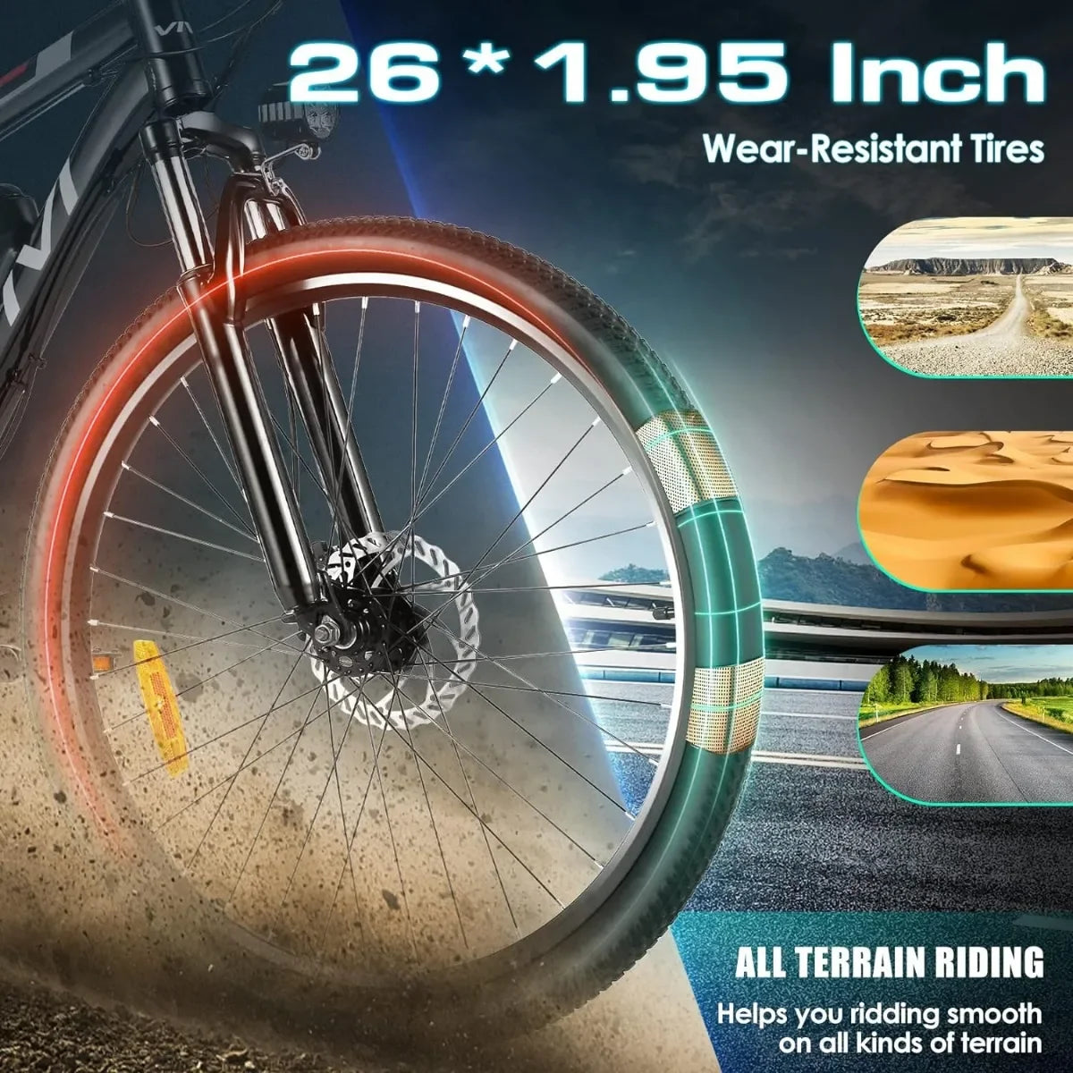 21-Speed Electric Mountain Bike