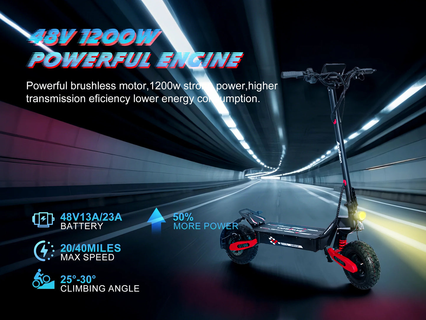 1200W 30MPH Scooter