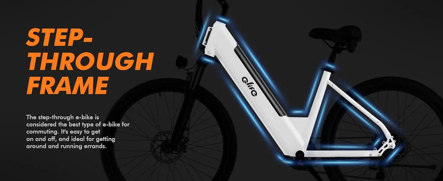 2.1" Tire, 22MPH, 7-Speed Commuter Ebike