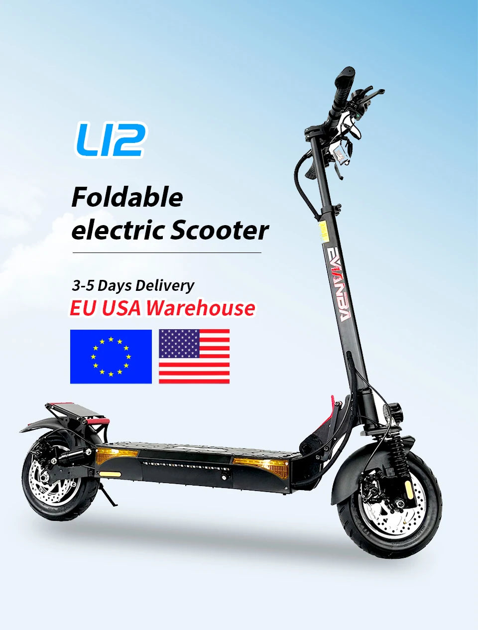 800W 2-Wheel Folding Scooter