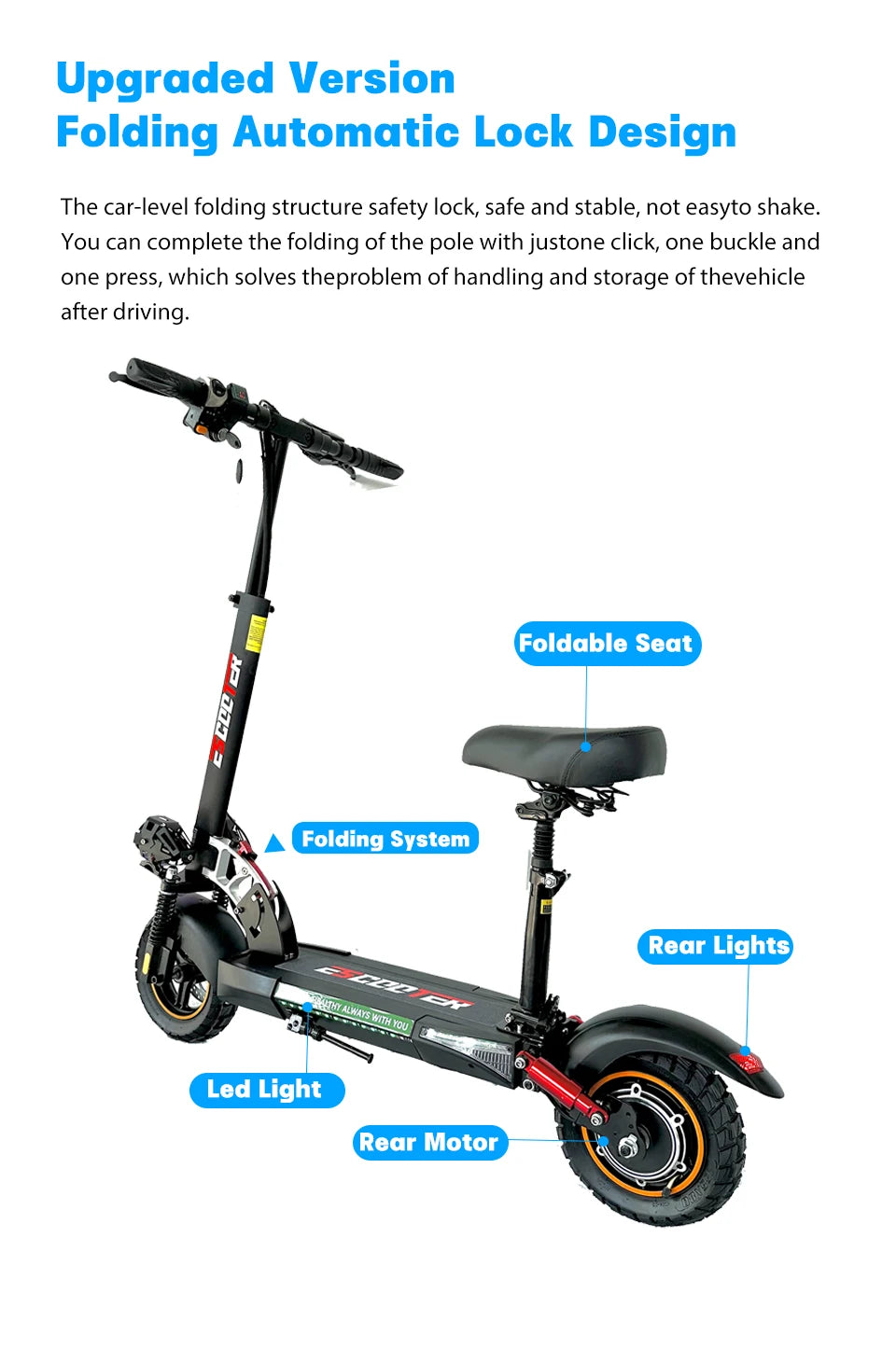 800W 45KM/H Scooter