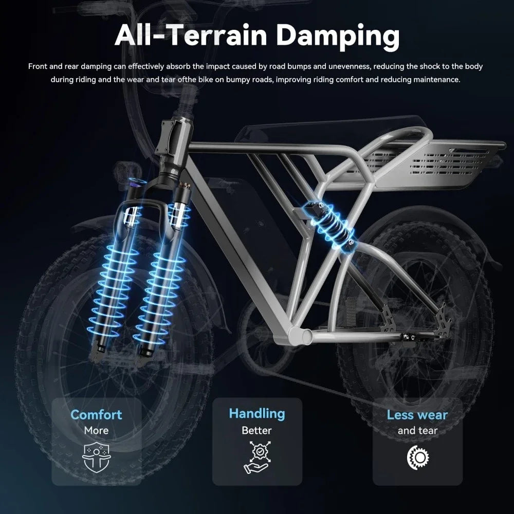 Full Suspension 20" Fat Tire All-Terrain Ebike