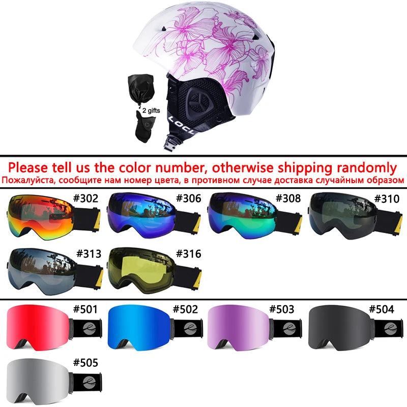 LOCLE Molded Ski Helmet