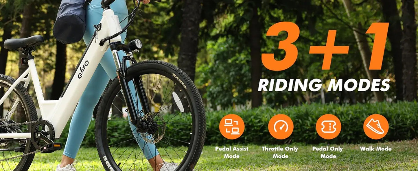 2.1" Tire, 22MPH, 7-Speed Commuter Ebike
