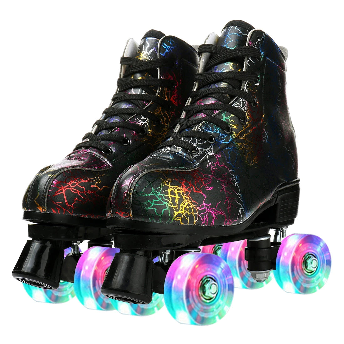Flashing Quad Roller Skates
