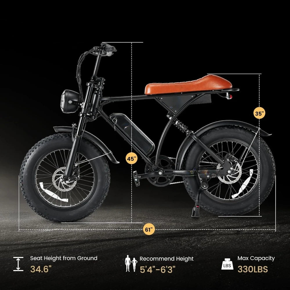 20" Fat Tire Off-Road Mountain Bike