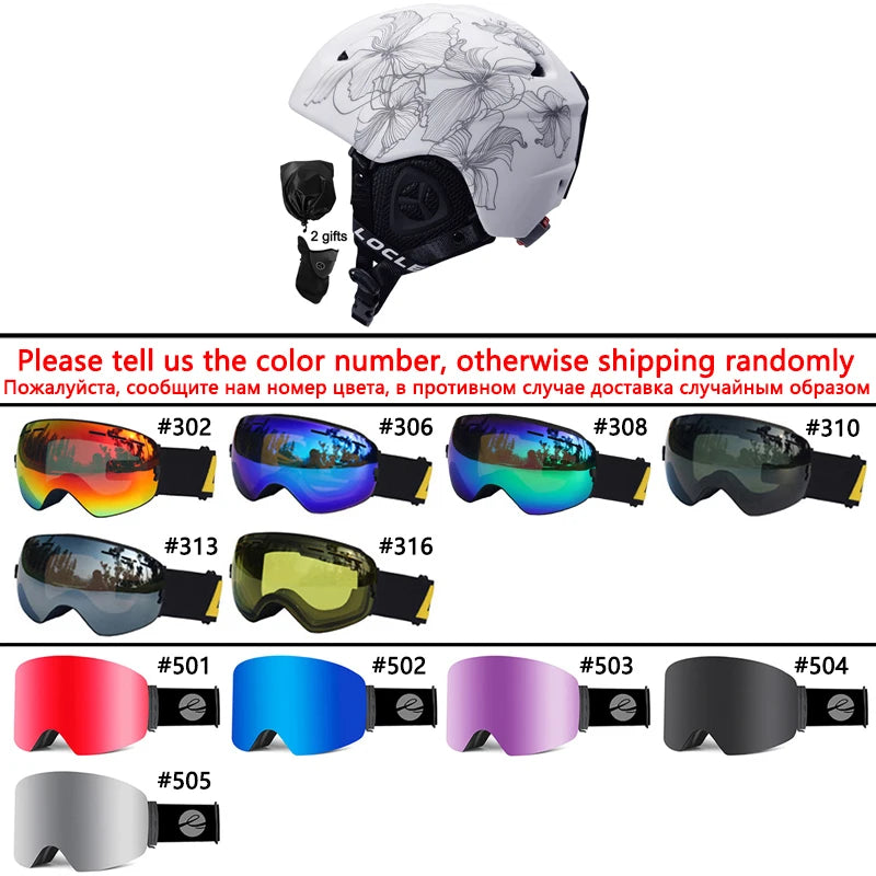 LOCLE Molded Ski Helmet