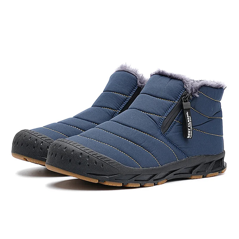 Men’s Winter Fur Boots – Waterproof & Non-Slip