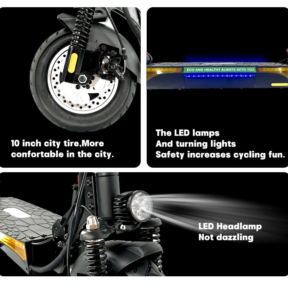 800W 2-Wheel Folding Scooter