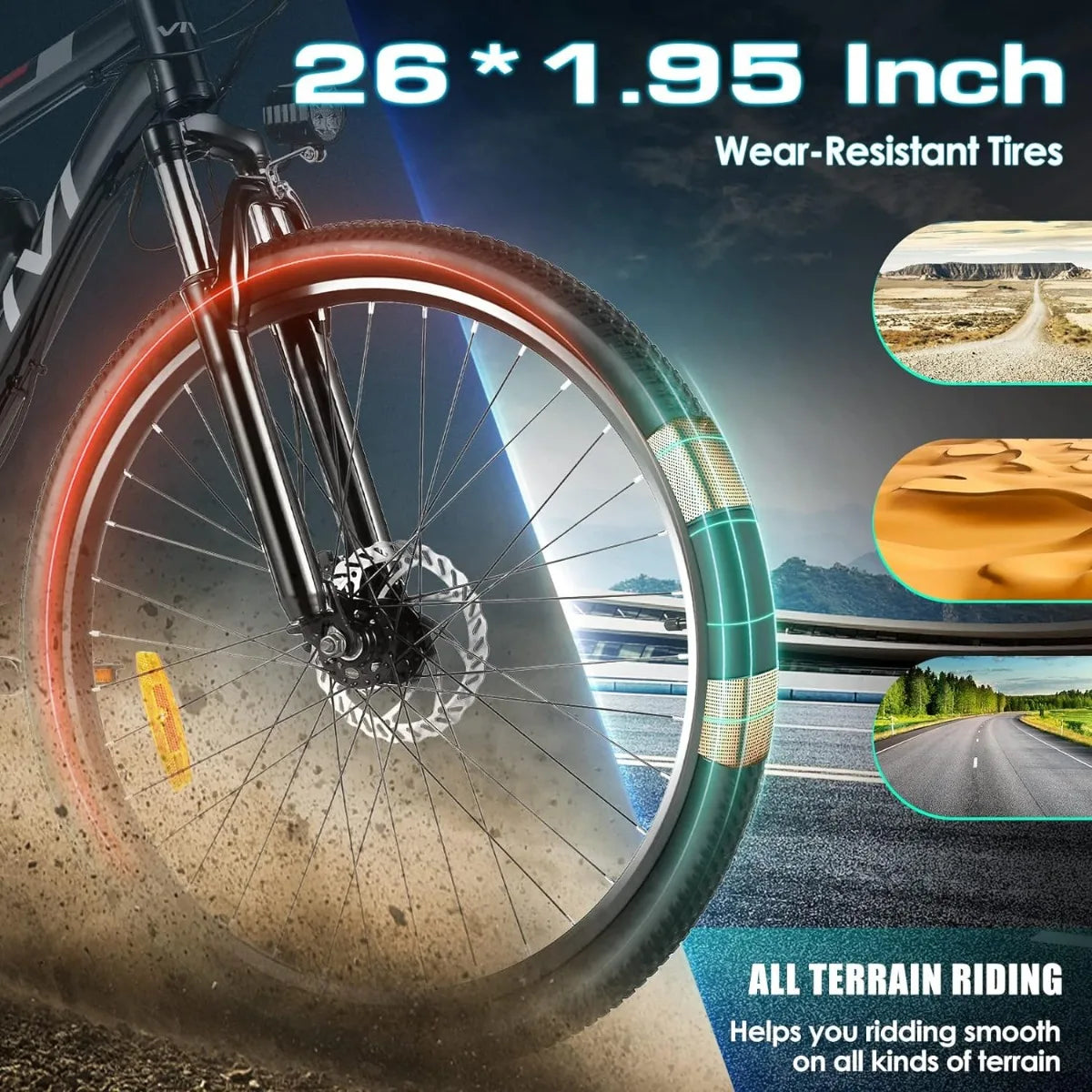 21-Speed Electric Mountain Bike