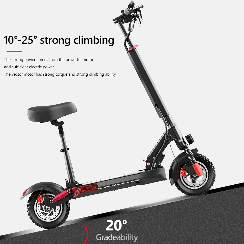 Foldable 800W 48V 10INCH Electric Scooter