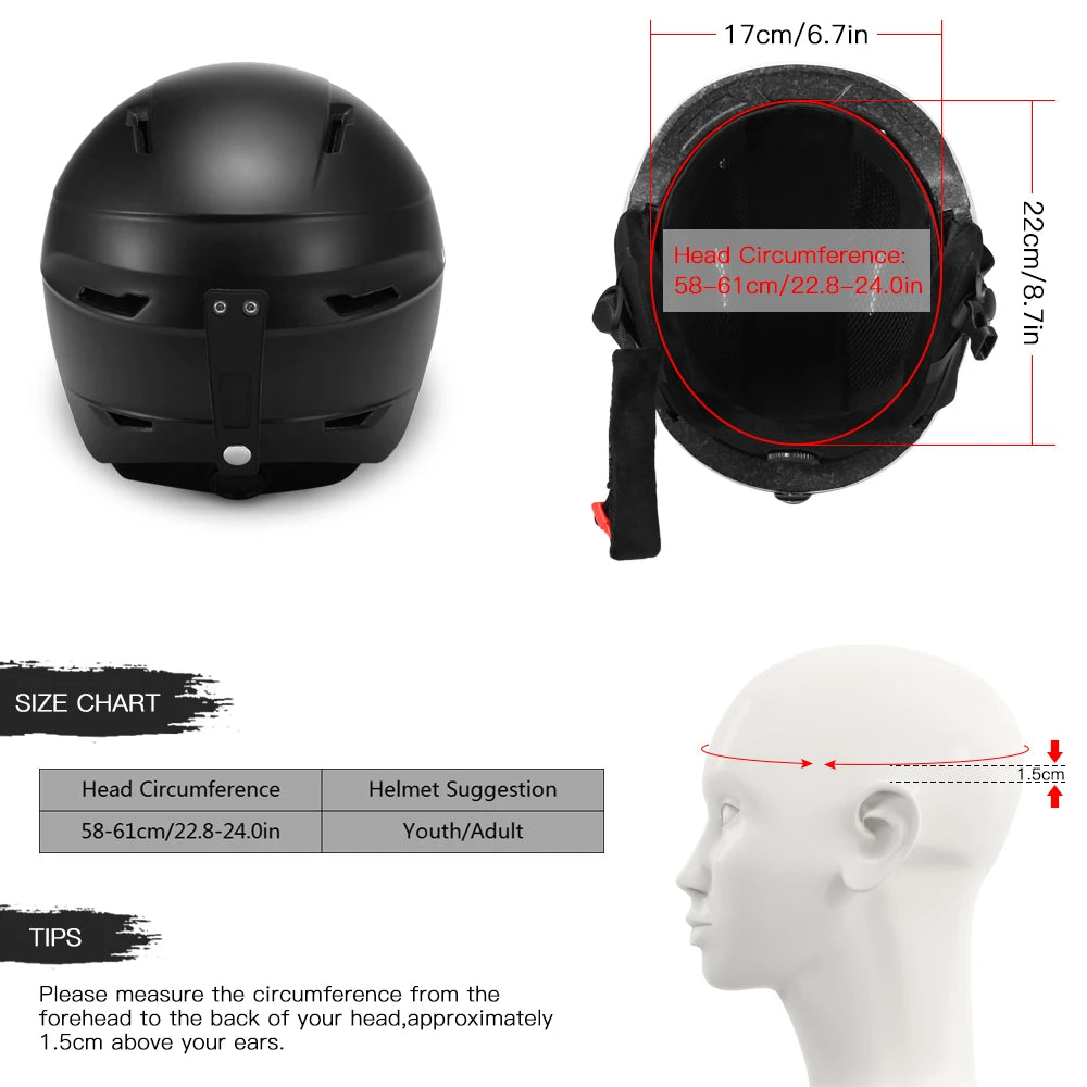 Lixada Snowboard Helmet