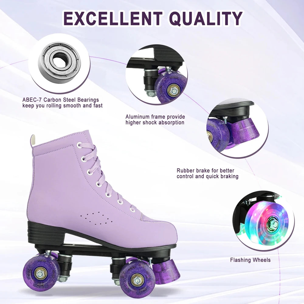 Quality Artificial Leather Roller Skates