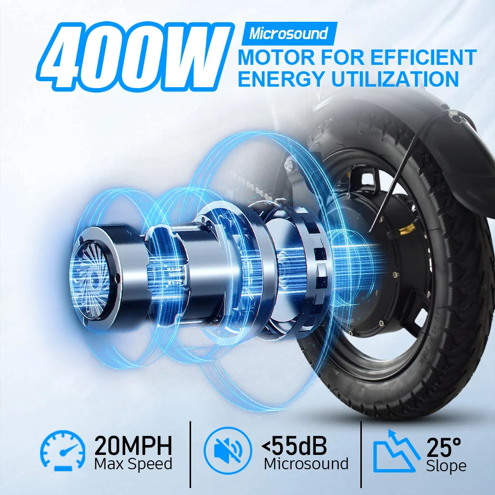 14" Folding Ebike Multi-Shock Suspension