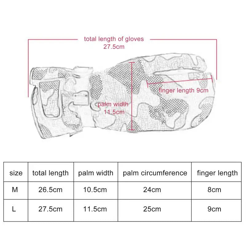 Touchscreen Ski Gloves – Winter & Waterproof