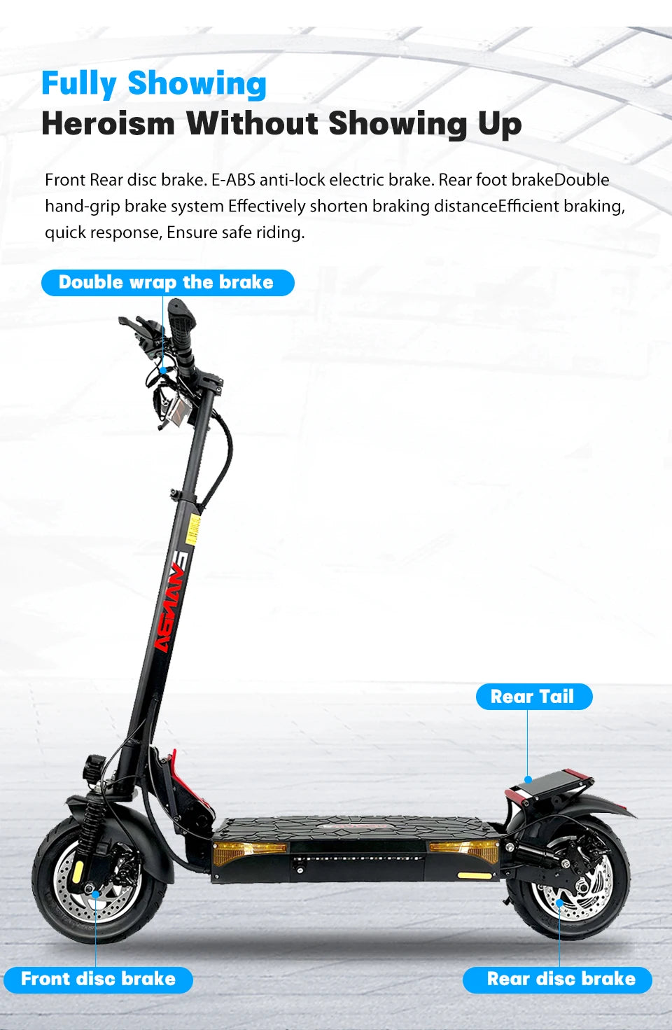 800W 2-Wheel Folding Scooter