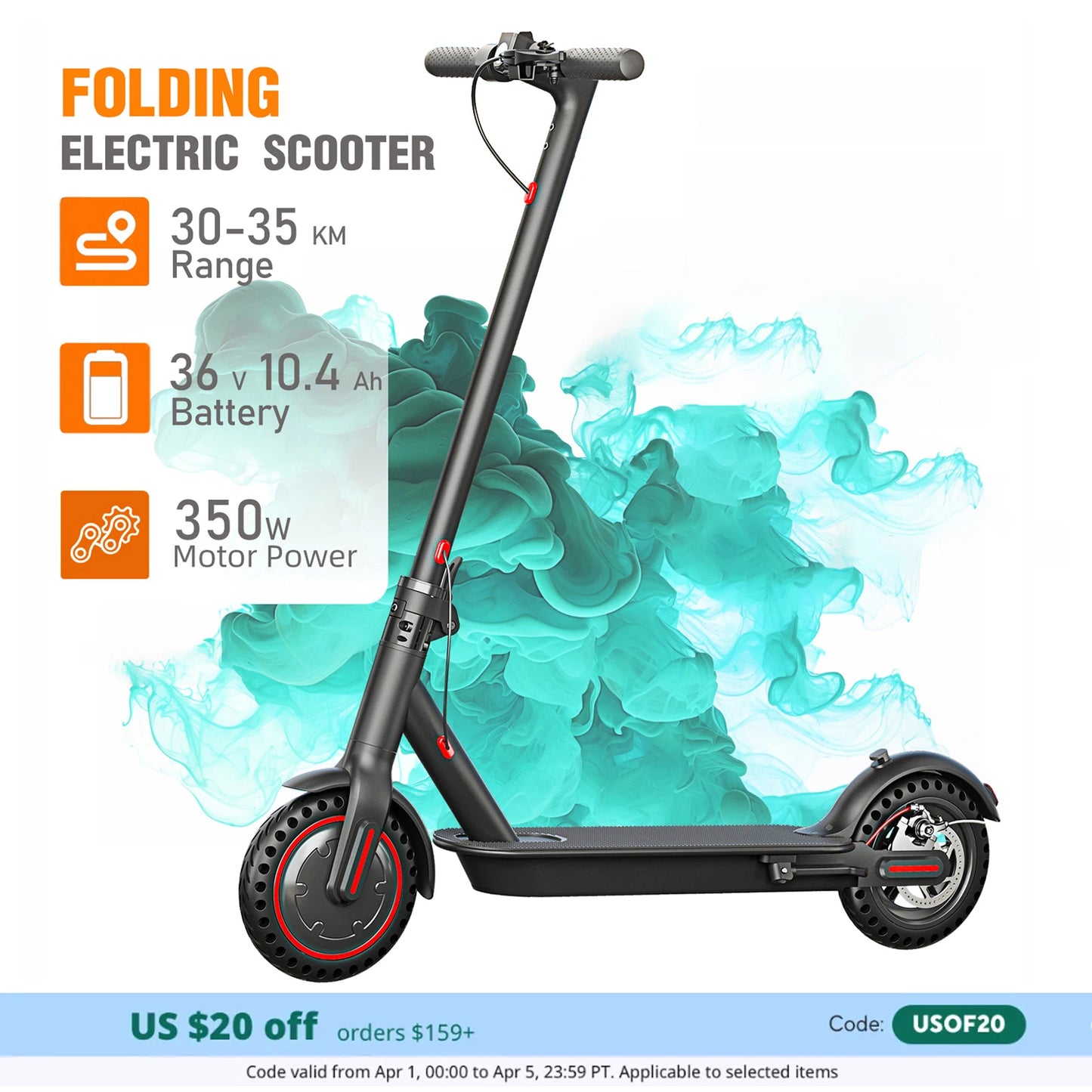350W Foldable Teen Scooter