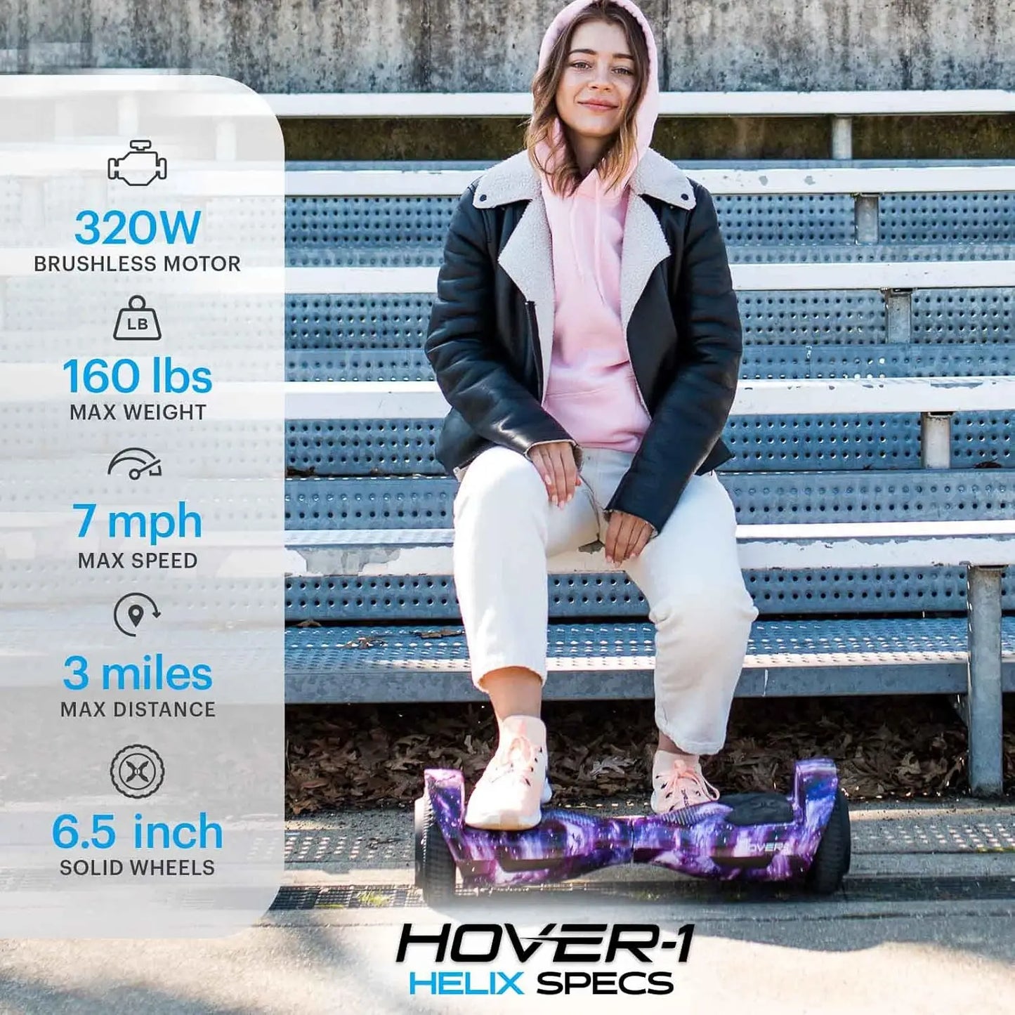 Hover-1 Helix Hoverboard - Gray