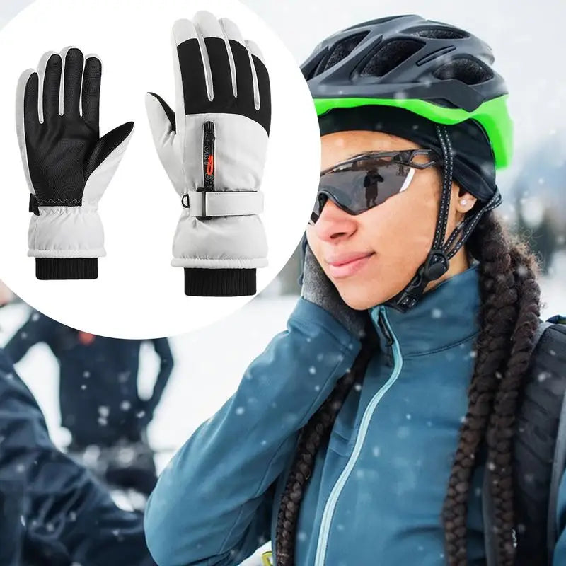 Waterproof Ski Mittens – Thickened & Touchscreen