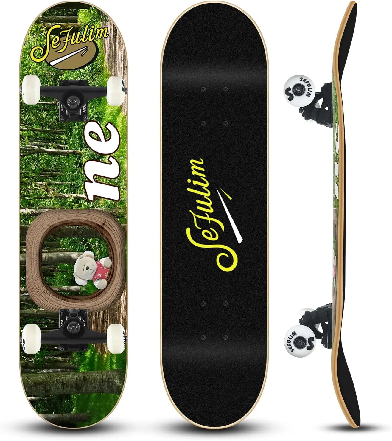Bear Sefulim 31 x 8 Inch Complete Skateboard