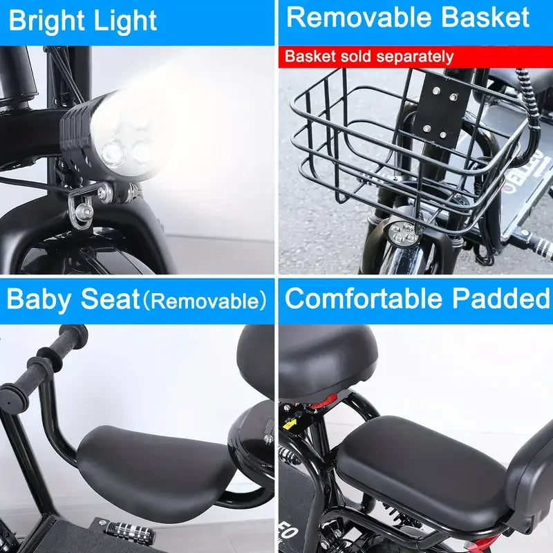 500W 48V Lithium Battery Electric Scooter