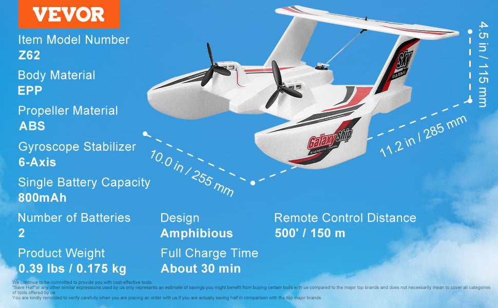 Vevor EPP RC Plane