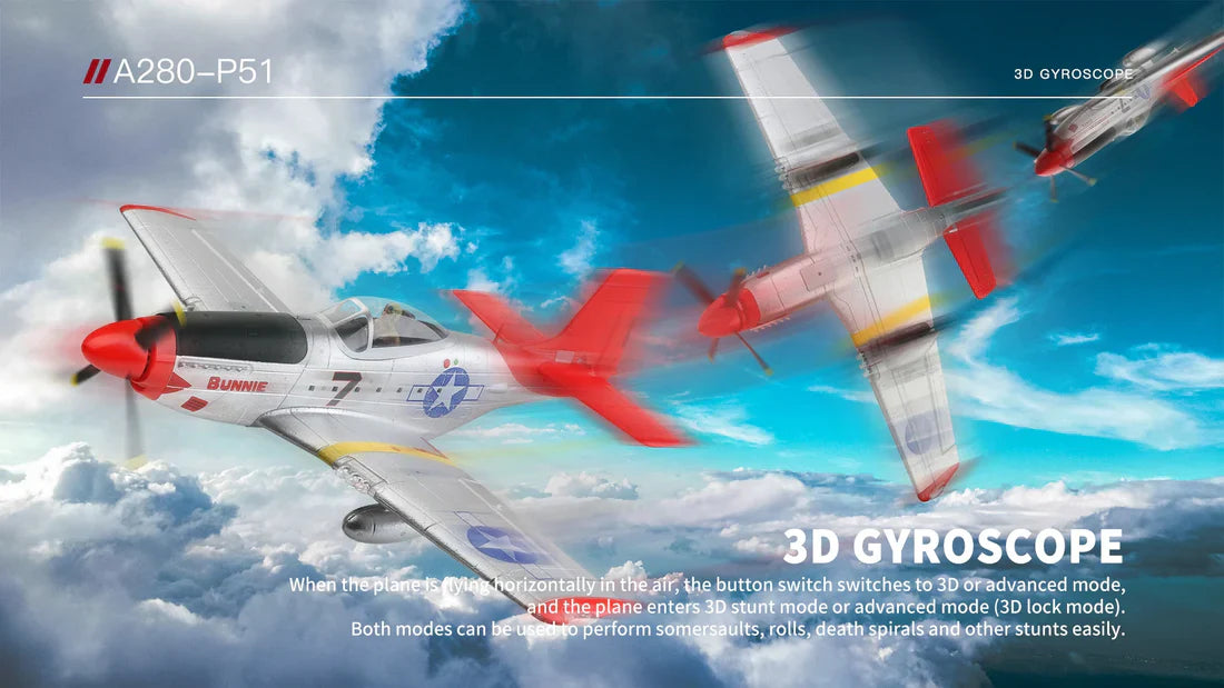 Take Flight with History: The XK A280 P-51 Mustang RC Airplane is a Sky-High Tribute to a Legend