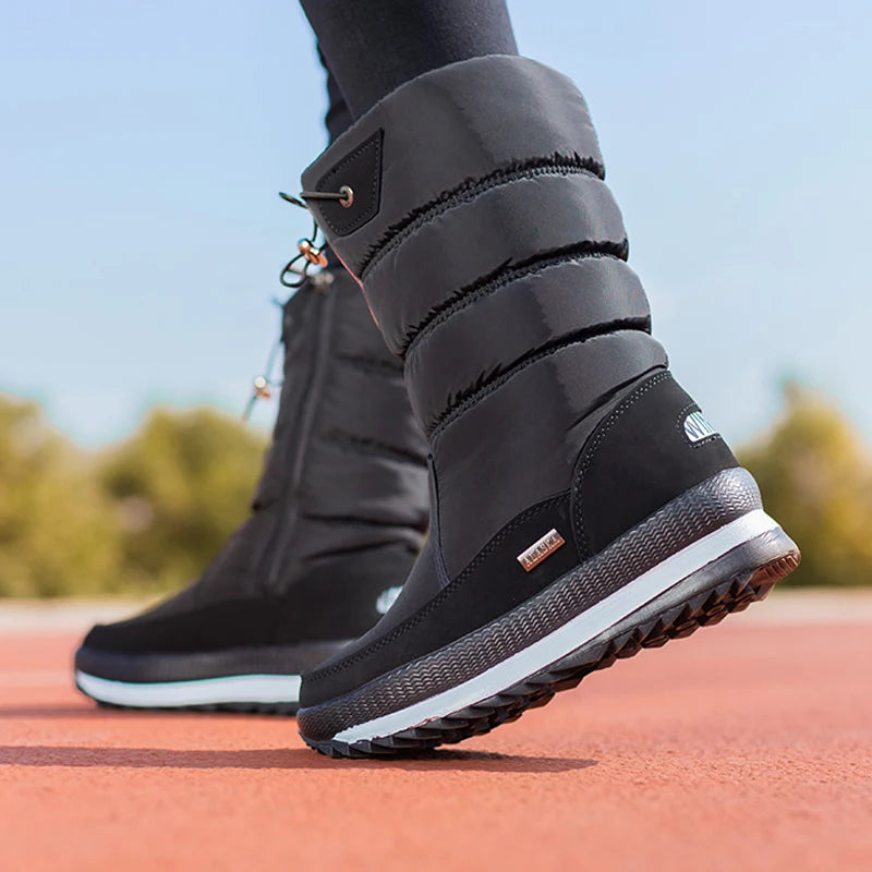 Women’s Platform Snow Boots – Waterproof & Plush