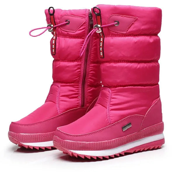 Women’s Platform Snow Boots – Waterproof & Plush