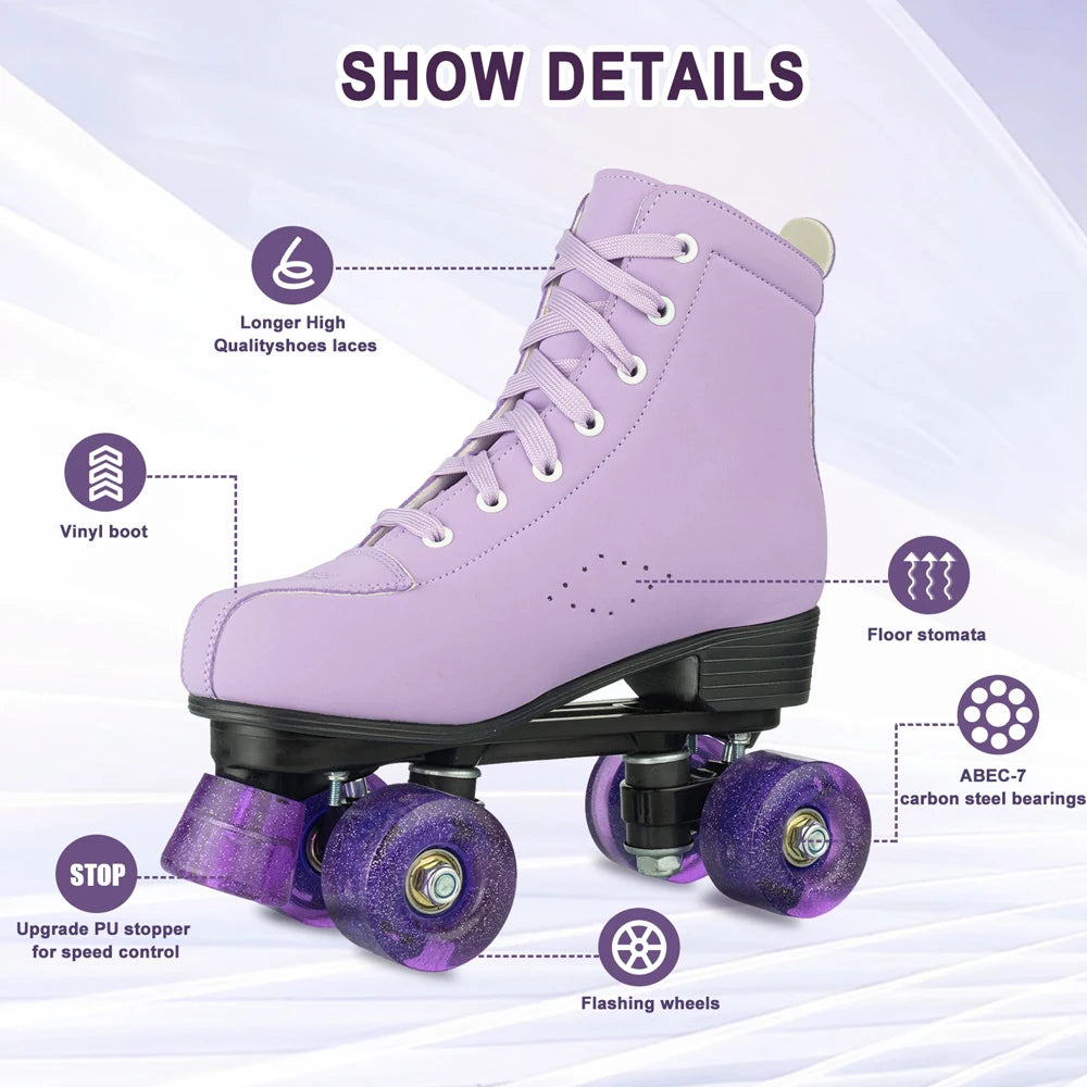 Quality Artificial Leather Roller Skates