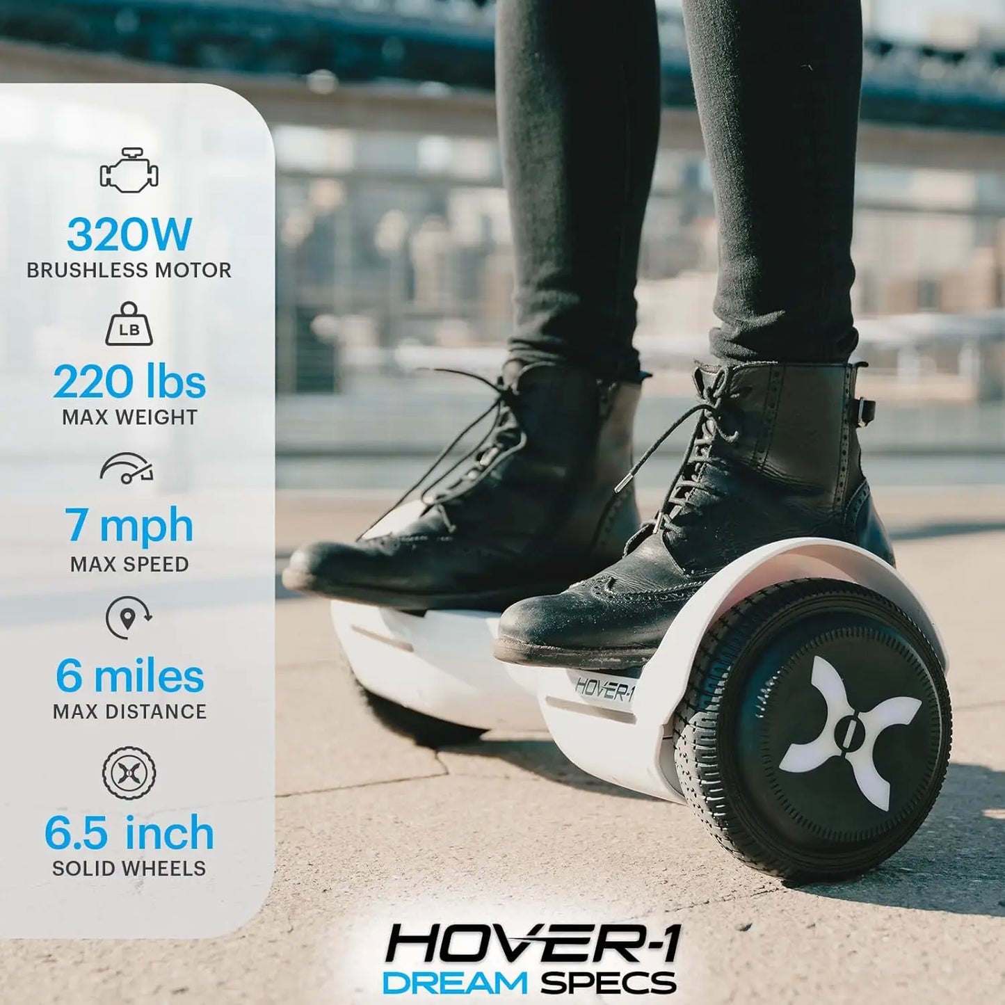 Hover-1 Dream Hoverboard - White