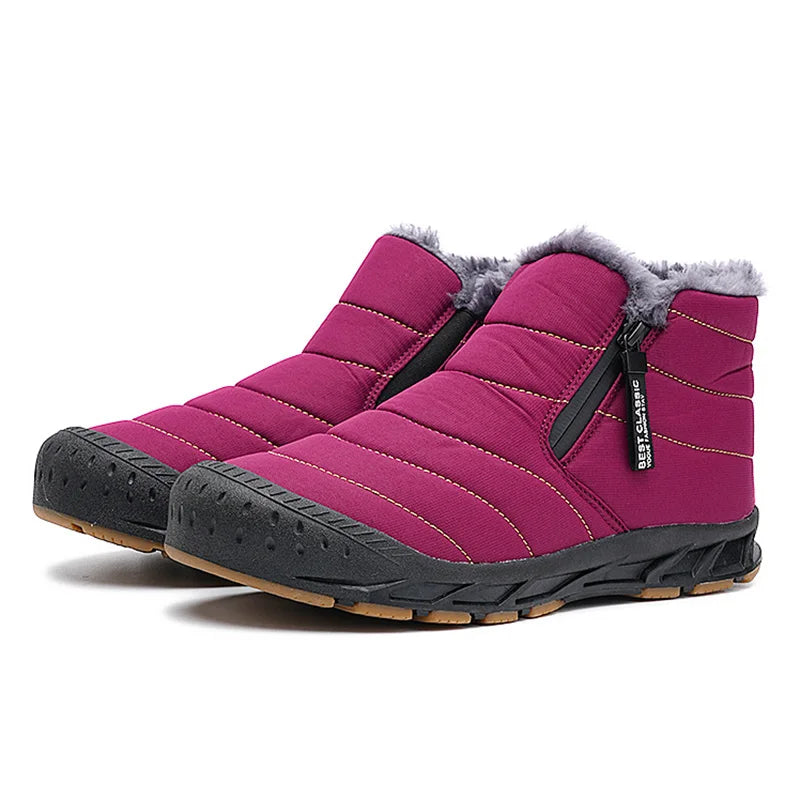 Men’s Winter Fur Boots – Waterproof & Non-Slip