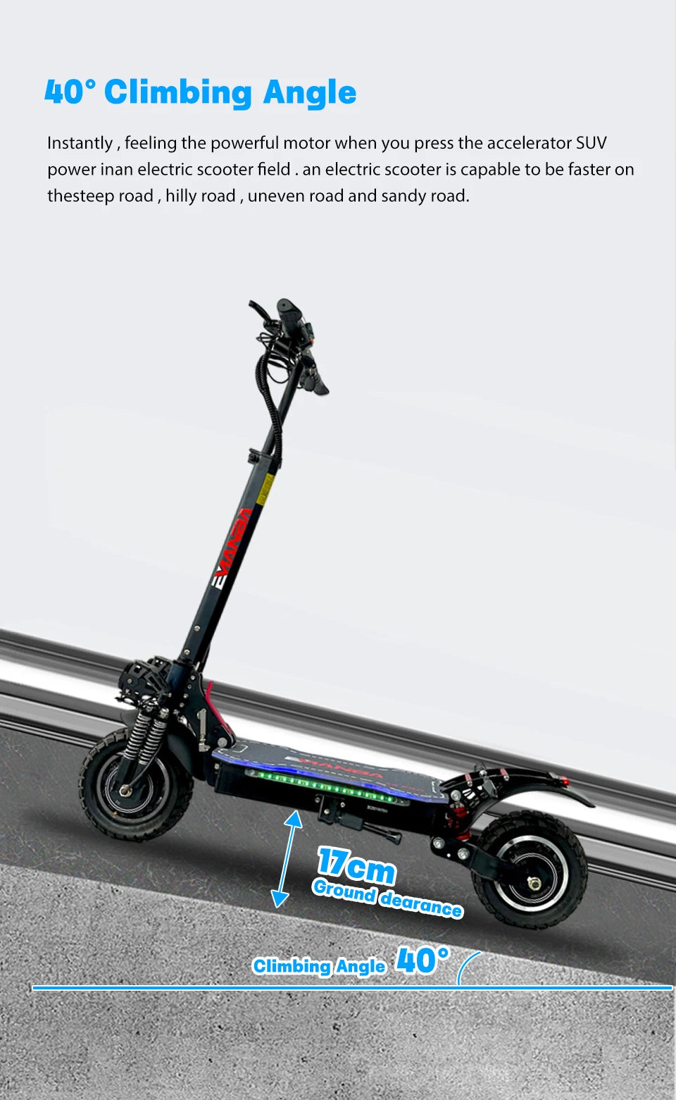 48V 2000W Off-Road Scooter