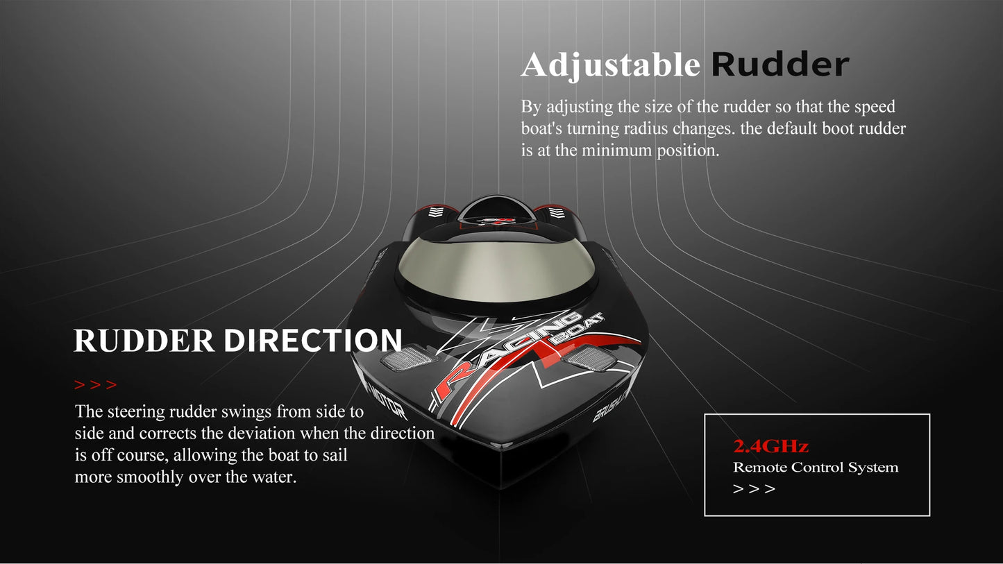 Racing Speedboat with 2 Batteries